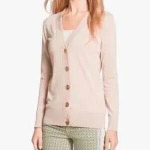 Tory Burch Women's pink/Tan Cardigan Sweater